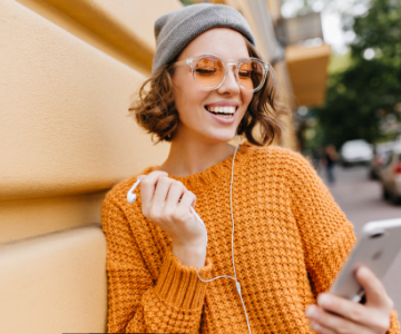 Girl in yellow sweater